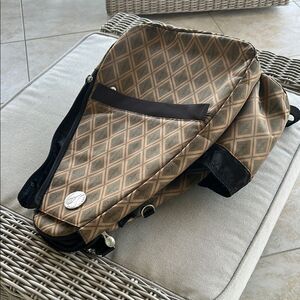 Tennis Racket bagStylish Brown and Black Bag LIFE IS TENNIS